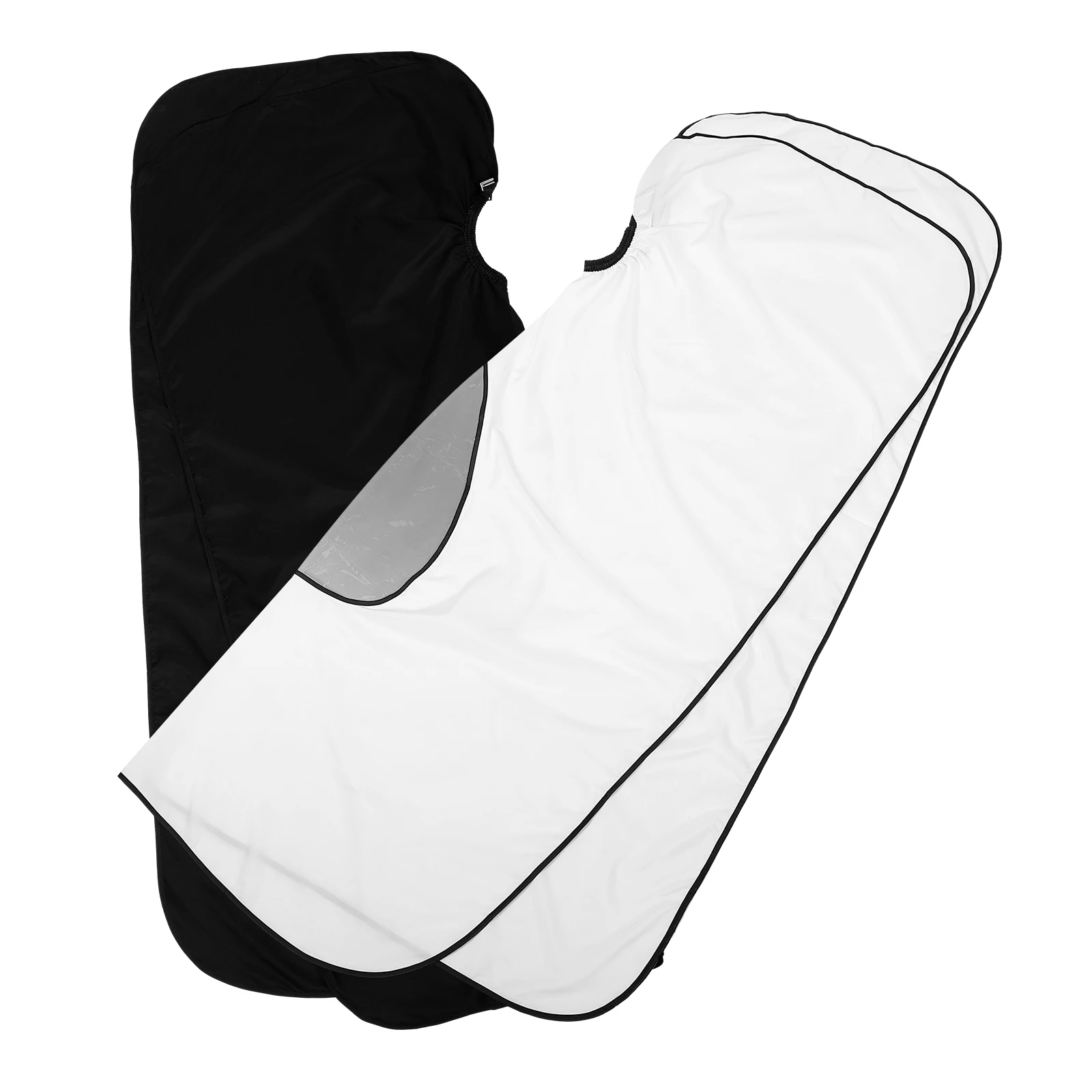 

2pcs Transparent Barber Cloth Apron Adult Cape Haircut Black Kids Cutting Cup Pongee Durable Clear Multifunctional Longlasting