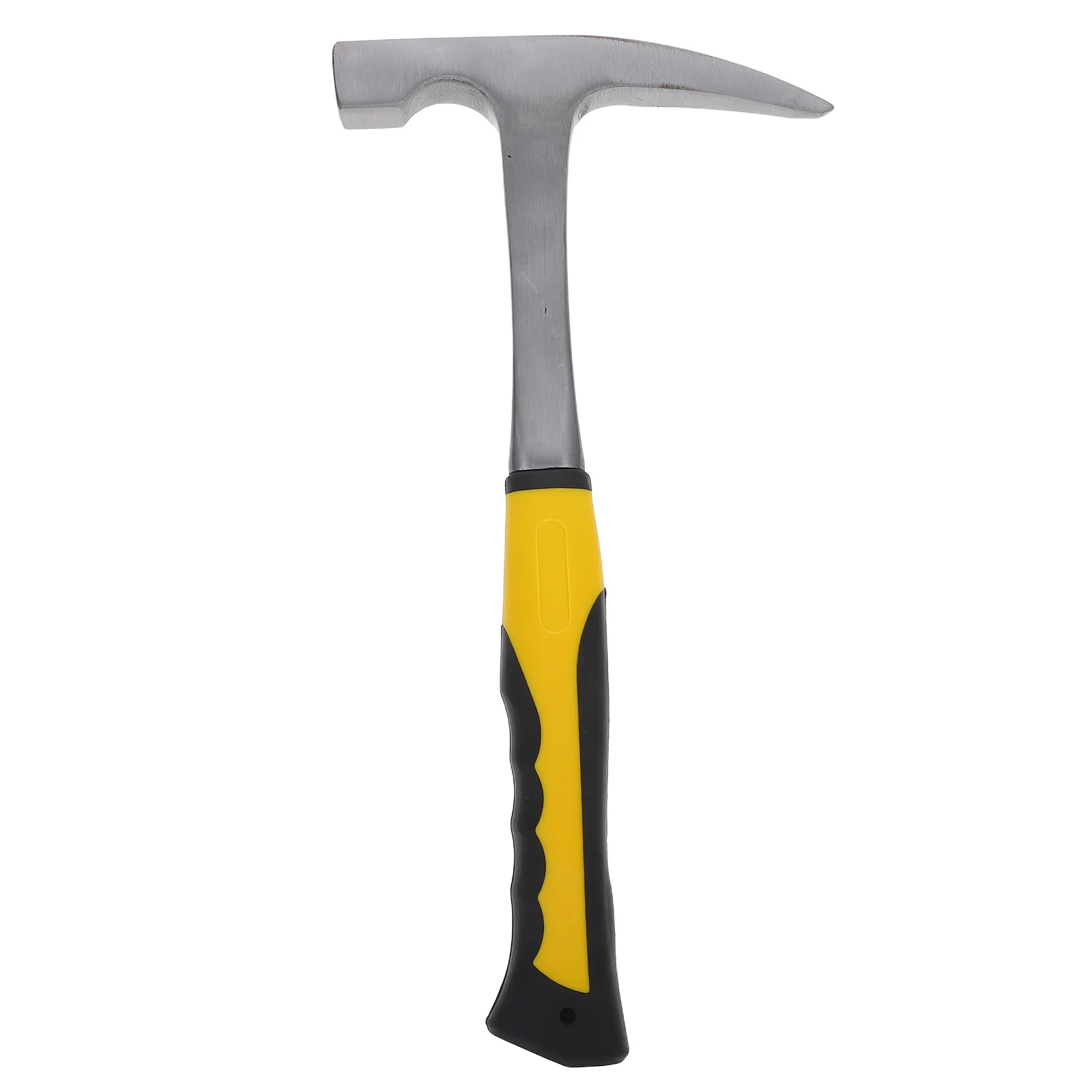 Martillo geológico con diseño de punta de flecha multifuncional, mango ergonómico para geología, caza en roca, exploración de encuesta al aire libre