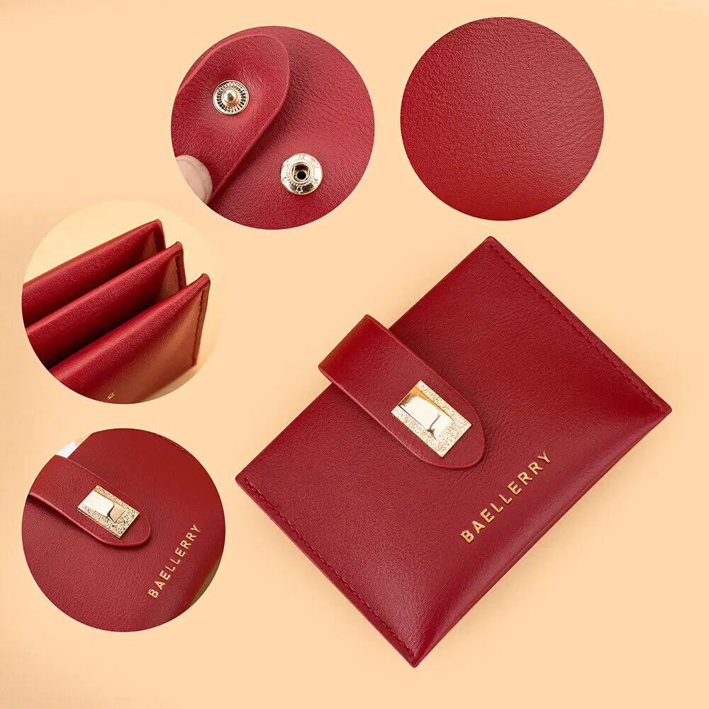 Держатель для кредитных карт ID, модный женский чехол с отделениями для карт, тонкий карманный чехол из искусственной кожи, кошелек, сумка-кошелек для женщин и женщин