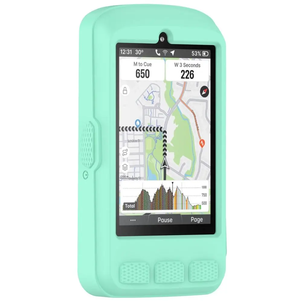 Silicone Protective Cover Anti-collision Bumper Case Cover Lightweight Soft Protector for Wahoo ELEMNT ACE Bicycle Computer