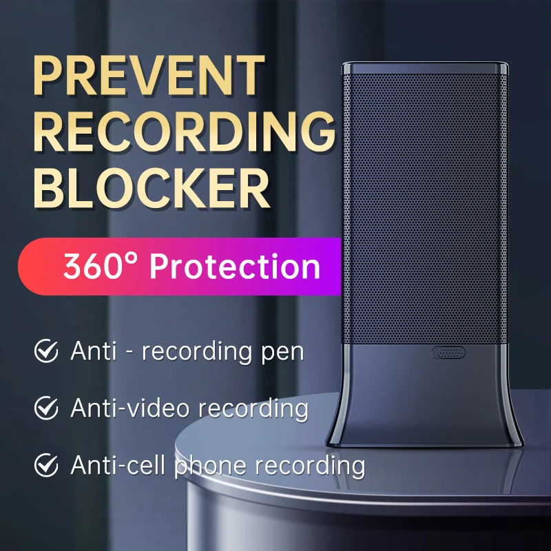 2023 new F12 Upgraded Anti-recording device Audio Recording Blocker white noise to prevent eavesdropping