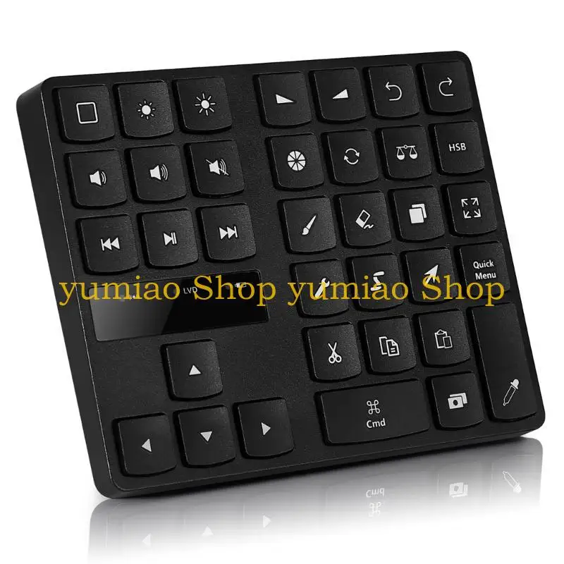 587B New Wireless 35 Keys Mini Keypad BT5.0 Painting Charging Digital Keyboard
