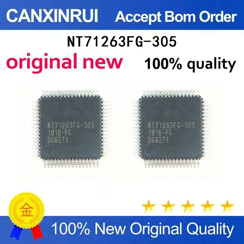 

(5-100 Pieces) New stock NT71263FG-300 NT71263FG-305 NT71263FG QFP spot chip