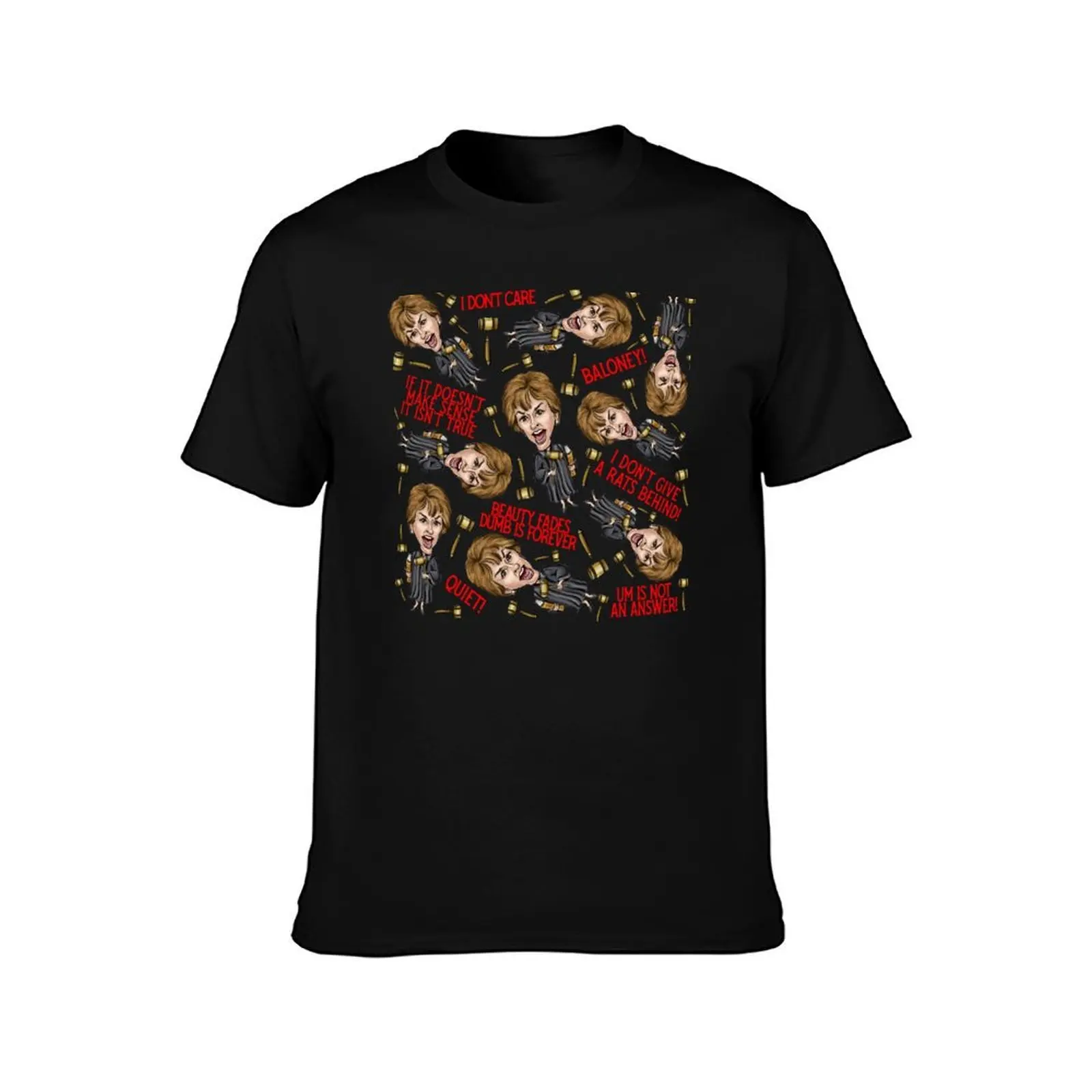 Purple Judge Judy Print T-Shirt, Summer Casual Cotton Tee, Oversized Streetwear Tops, Vintage Graphic Print, Unisex Men Women