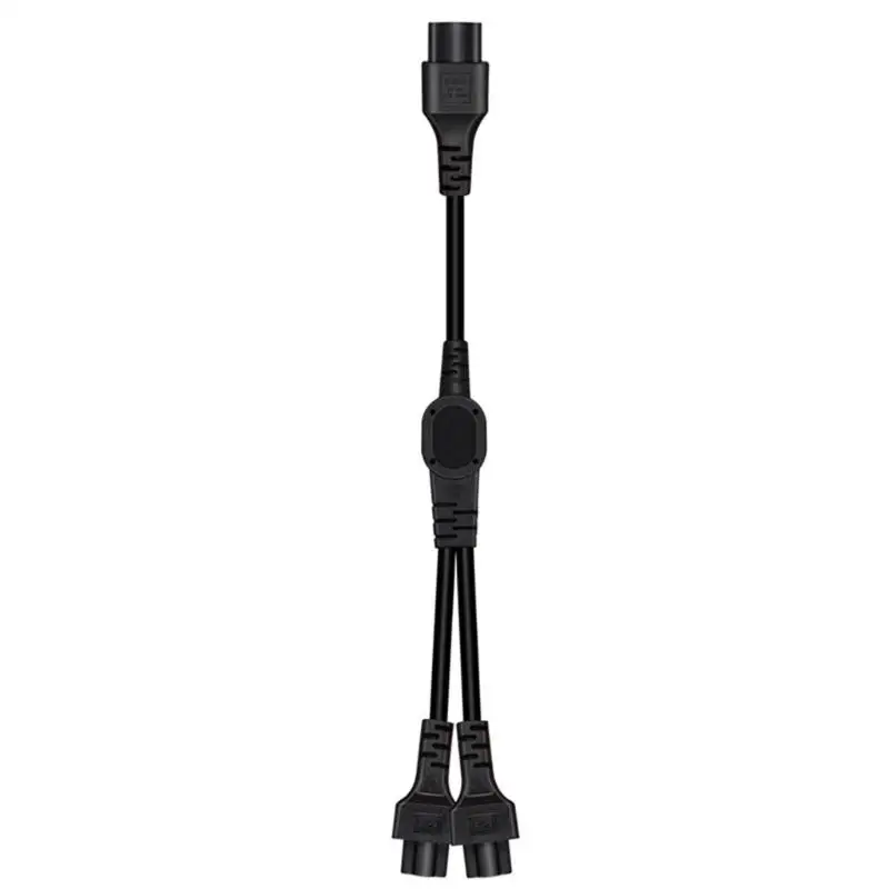 Y1UB Multiple Device Power Cable Plugs To 2X C5 Sockets 0.3Meters Coppers Wire