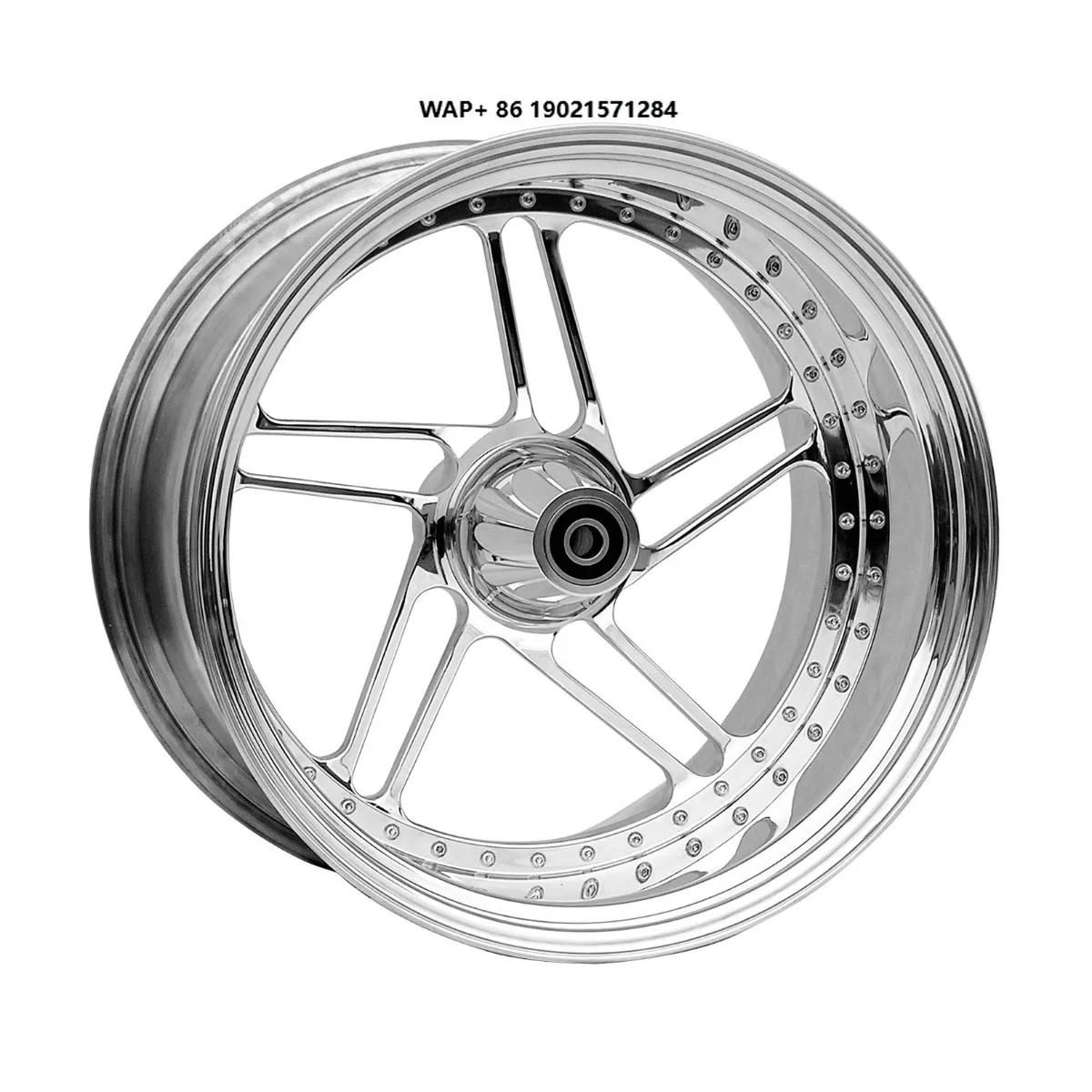 Aluminum Alloy Wheel Accessories for Front Rear Black Color Compatible for Harley 08-later FLSTF FLSTFB FLSTFBS Motorcycle