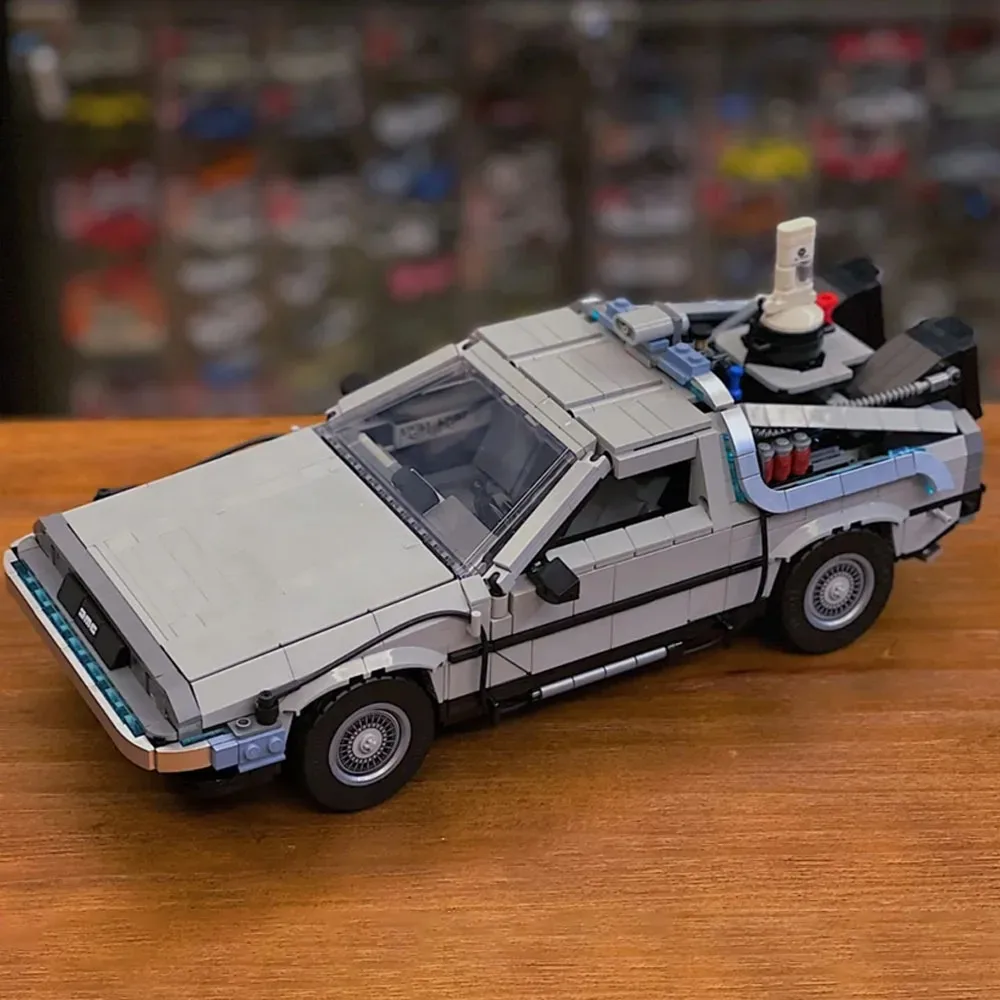 2025 nouveau 10300 retour vers le futur Machine du temps Compatible DMC-12 construction briques de voiture technique construire décor à la maison pour cadeaux