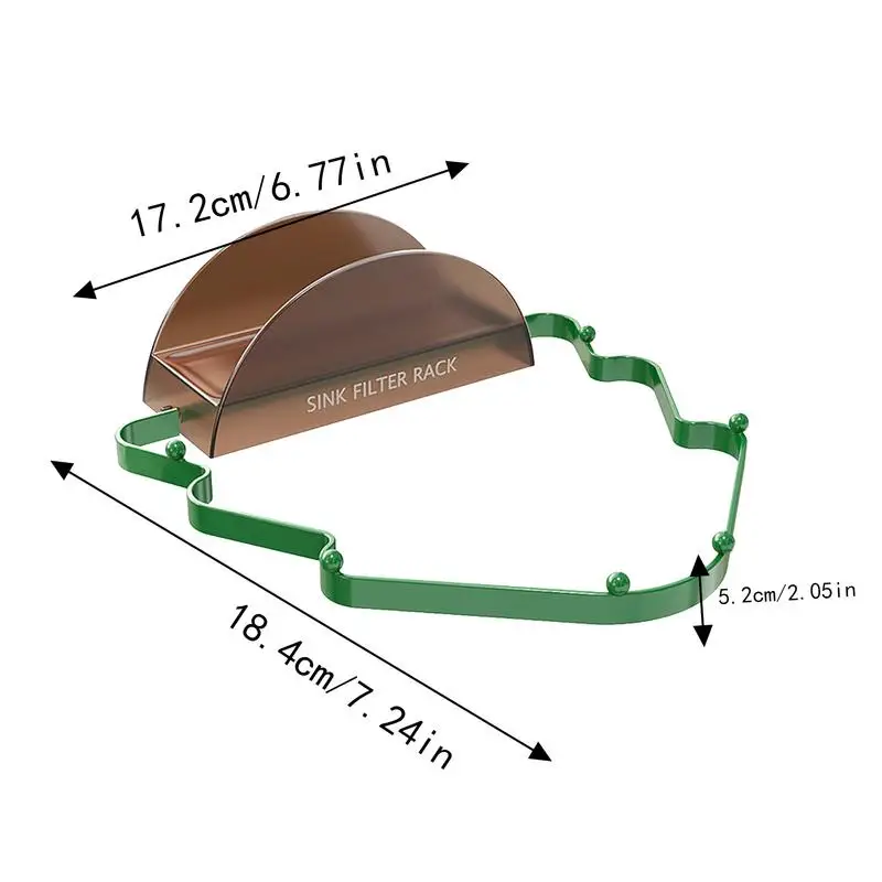 Sink Filter Rack Christmas Tree-Shaped Sink Strainer Stand Folding Sink Food Catcher Anti-clogging Kitchen Food Filter For