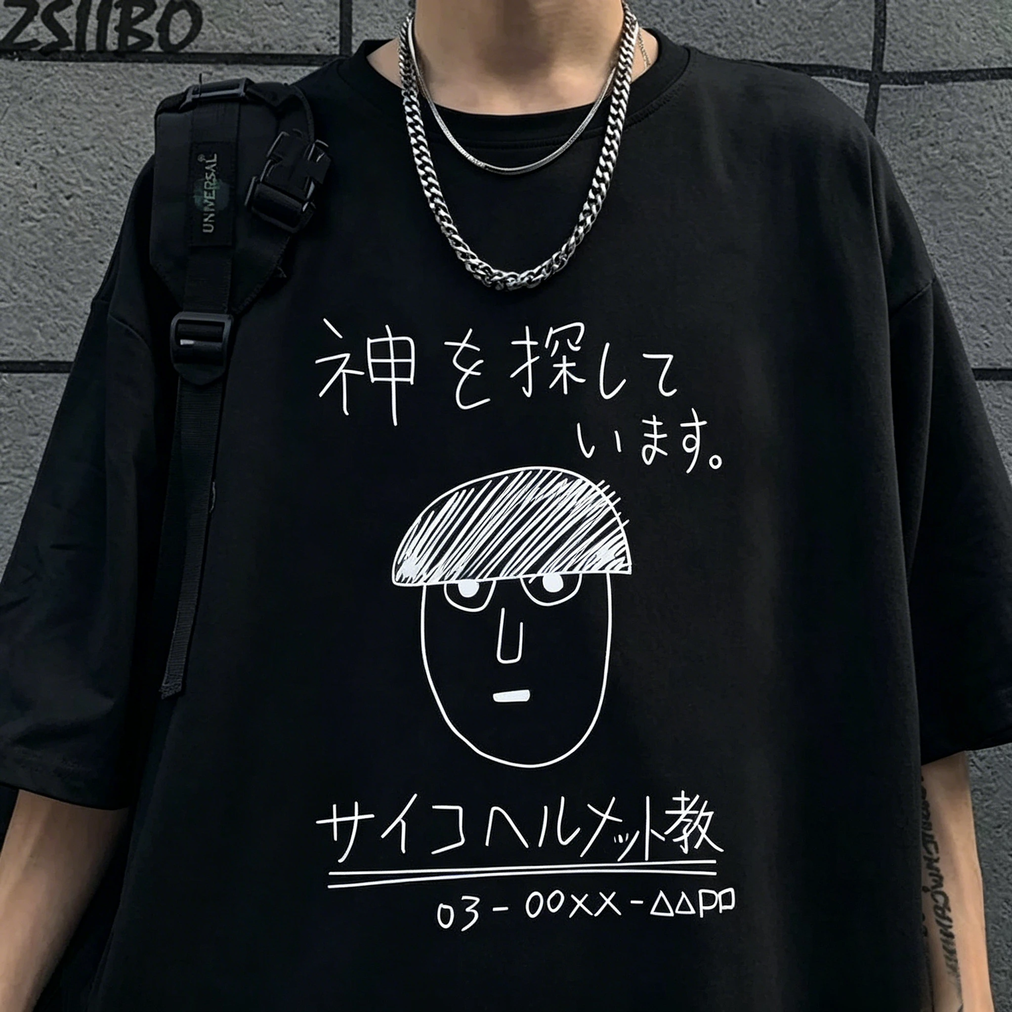 Nueva Camiseta Mob Psycho Divertida Con Estampado  Anime Para Mujer Camiseta Divertida De Hip Hop Korean Fashion Men's T-shirts
