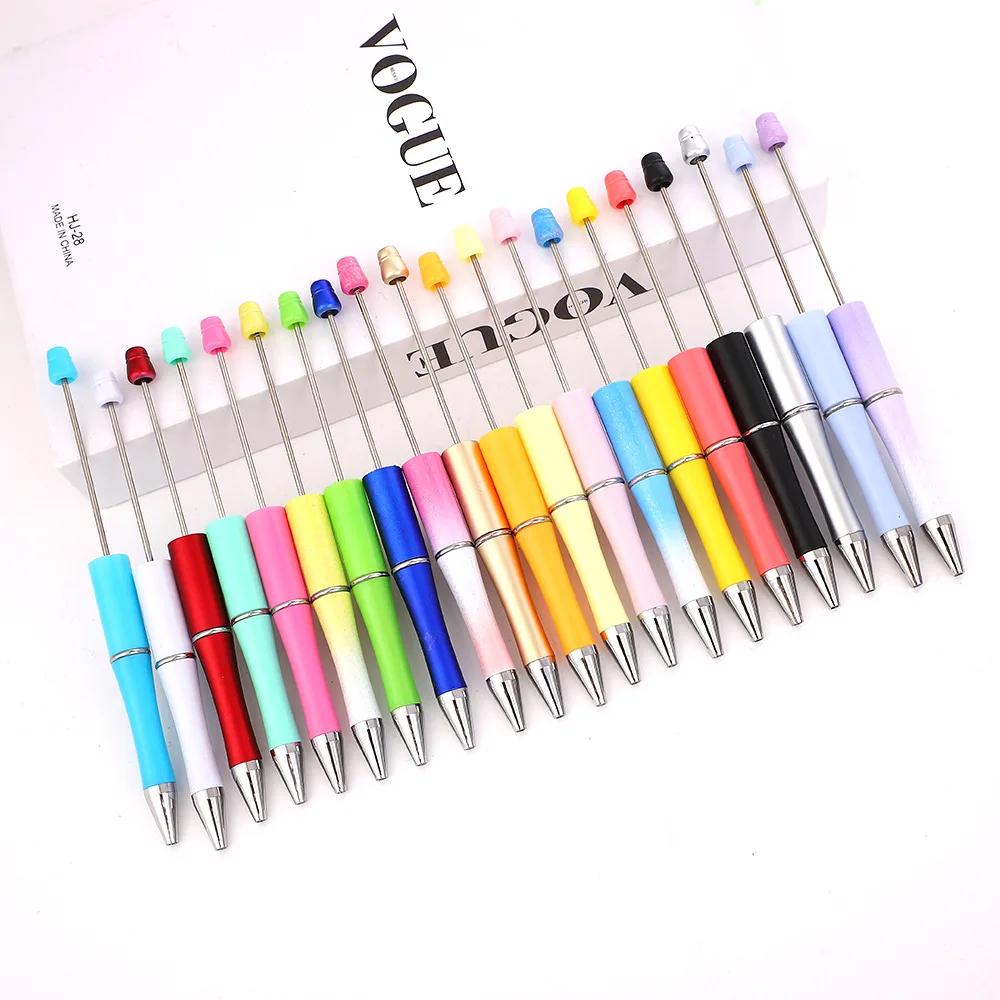 DIY bead pen, creative moulding ball pen multi-color gradual change UV electroplating bead pen