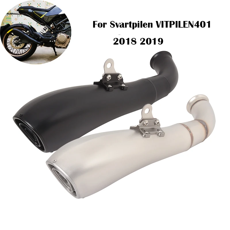 

Motorcycle Exhaust Pipe Removable DB Killer Moto Escape Muffler Tip Stainless Steel End Can Modified For Svartpilen VITPILEN401