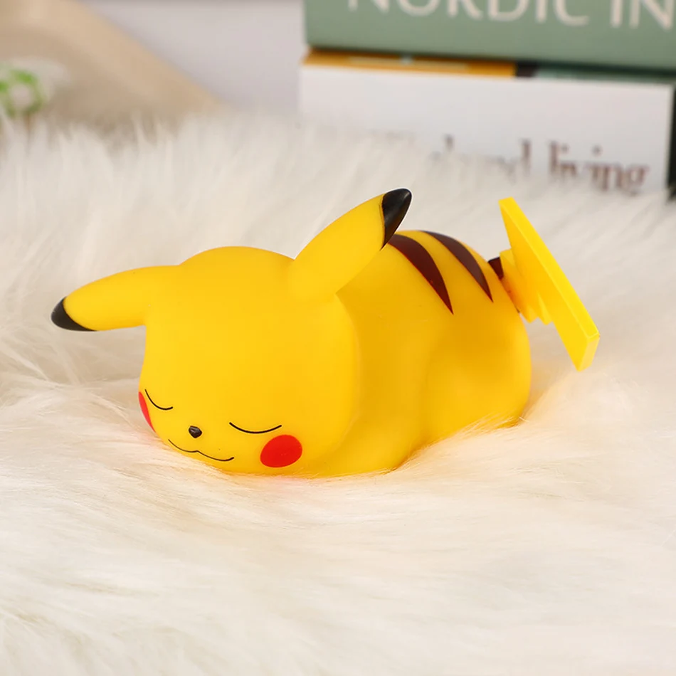 12cm Pokemon Pikachu Night Light Anime Figure Cute Bedside Lamp For Bedrooms Ornaments Children\'s Luminous Toys Christmas Gift