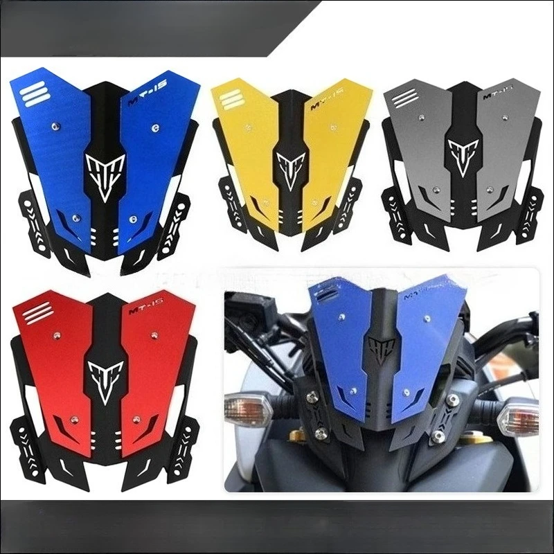 

Aluminum Alloy Small Windshield / Front Wind Deflector Accessory for Yamaha MT15 (2019-2020 Model Years)