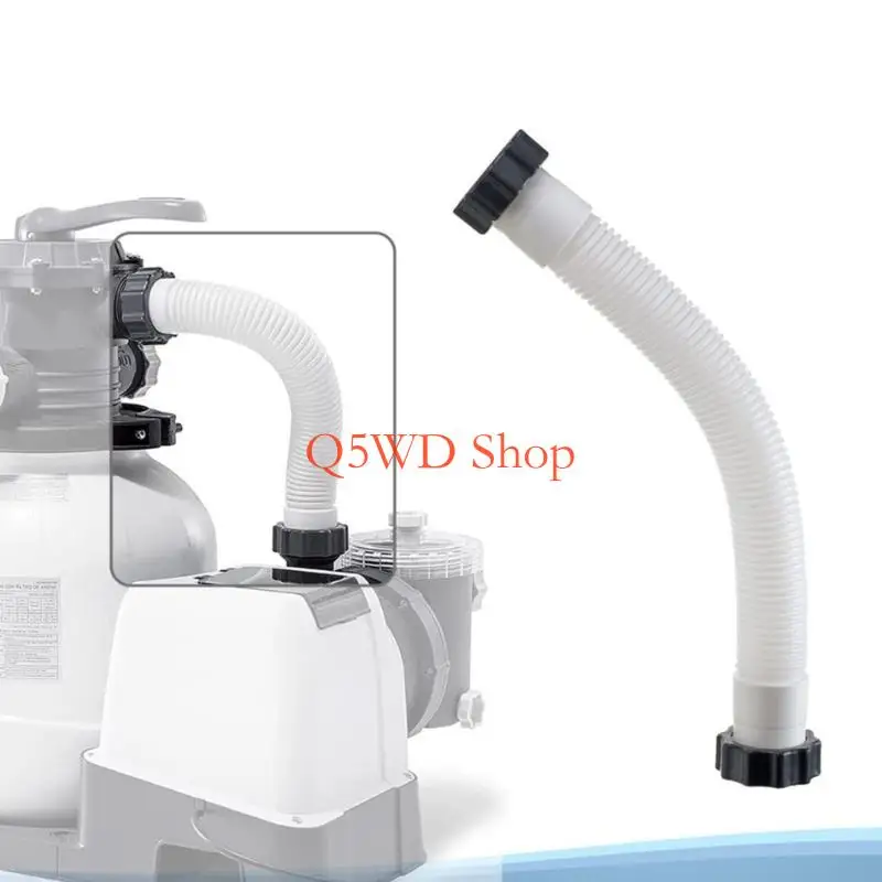 Q5WD Corrosions Resistant Pool Pumps Hose 1.5 Inches 40cm PE Materials Maintenance Friendly
