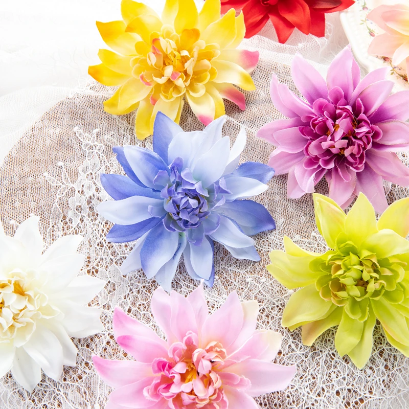 5/10 Piezas de Flores Artificiales de Seda Gerbera para Festivales, Decoración de Mesa de Hogar, Jardín, Jarrones, Arco de Boda, Manualidades, Regalos, Árboles de Recuerdos, Coronas