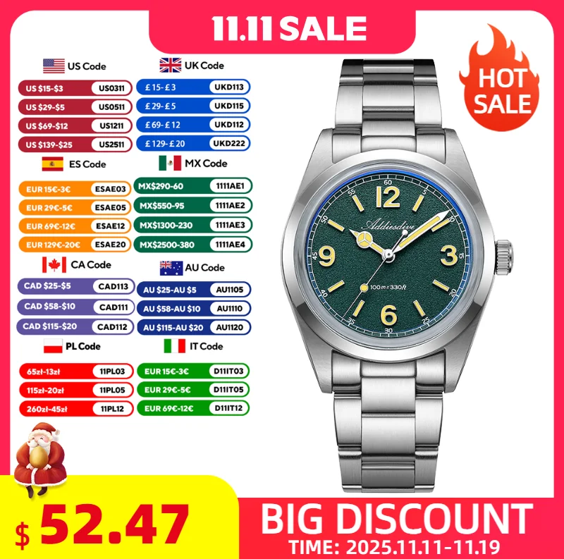 addiesdive-nuevo-reloj-de-lujo-para-hombre-de-36mm-resistente-al-agua-reloj-de-pulsera-de-cuarzo-superluminoso-para-hombre-cristal-de-burbuja-de-acero-inoxidable-316l