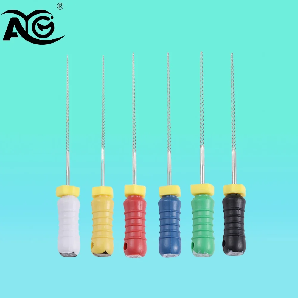 

6Pcs Dental Hand Use K-Files 21/25mm Stainless Steel Endodontic Root Canal Files Dentist Endodontic Treatment Instrument Tools