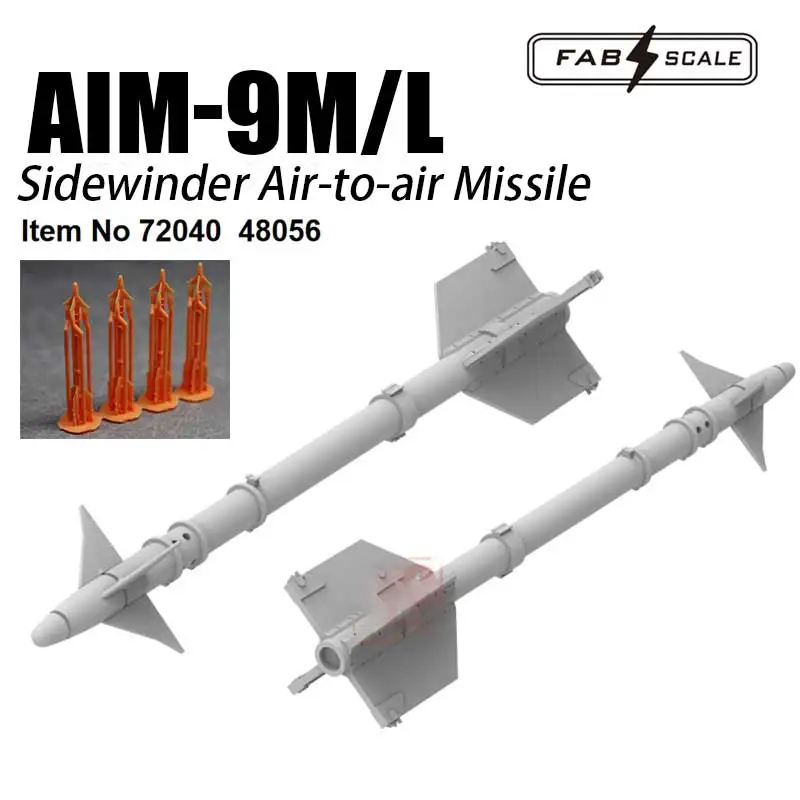 

Fab scale 3D Print Fa48056 AlM-9M/l Sidewinder Air-to-air Missile 1/72 1/48