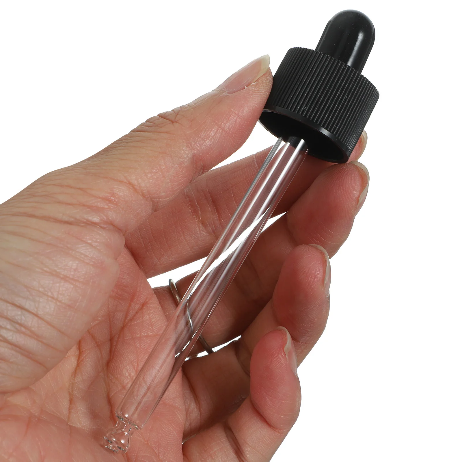 12 個のガラススポイト、滴下防止エッセンシャルオイルボトル、軽量で持ち運び可能、工芸品や科学実験用ガラススポイト