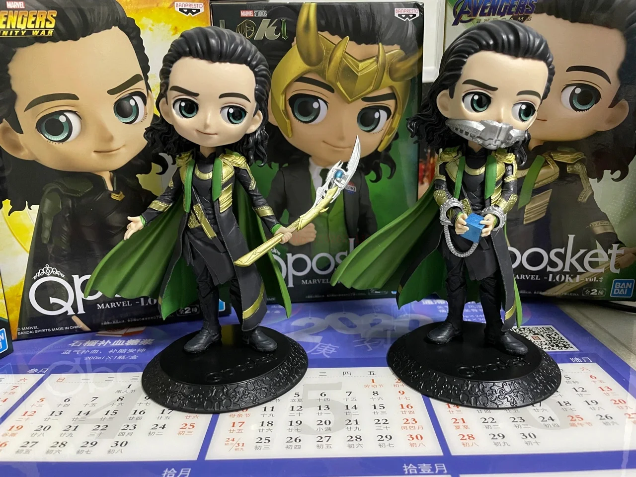 Bandai Original Marvel's The Avengers Anime Figure Qposket Marvel