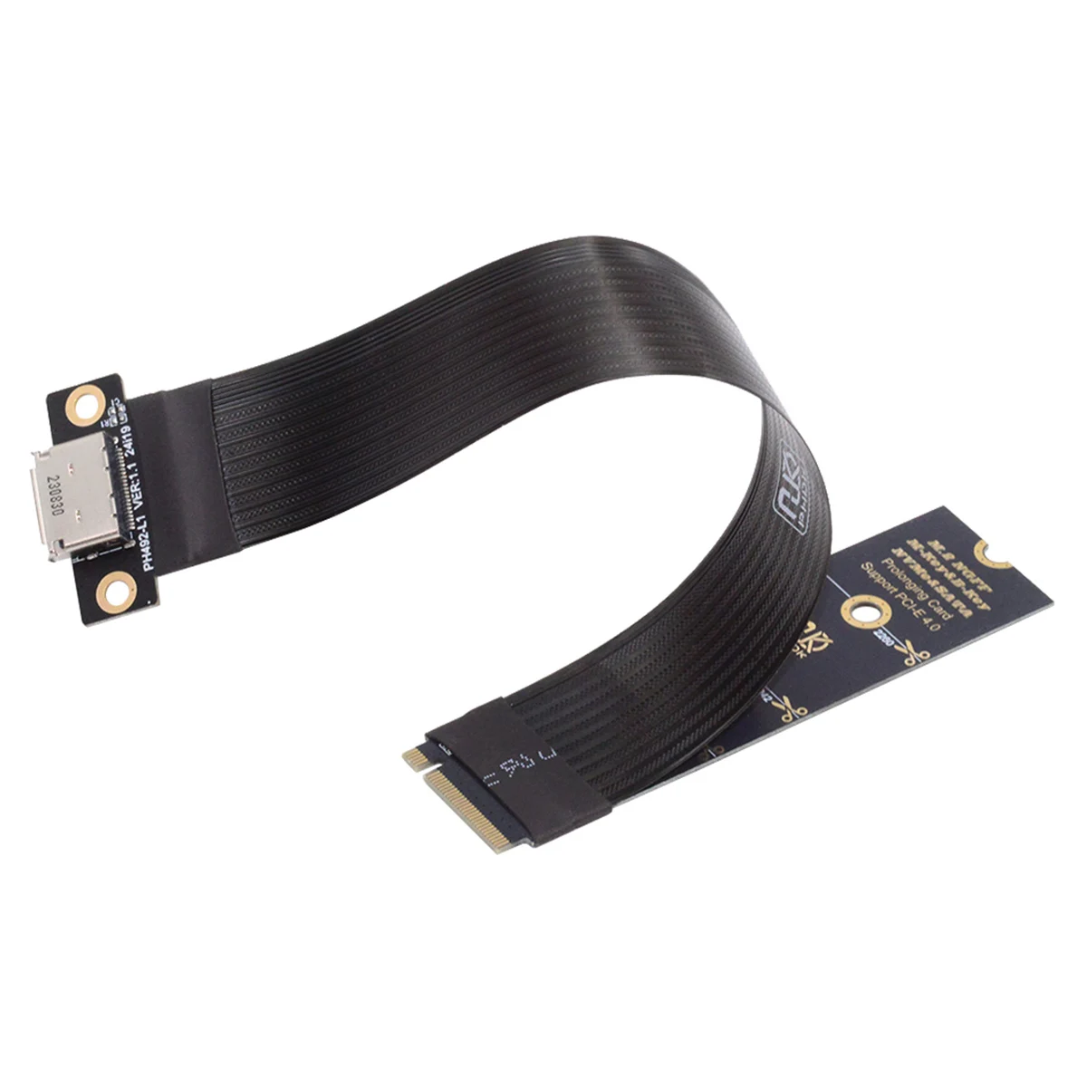 

2280 NGFF PCI-E4.0 M.2 M-key to Oculink SFF-8612 SFF-8611 Host Cable 15cm for NVME U.2 SSD eGPU