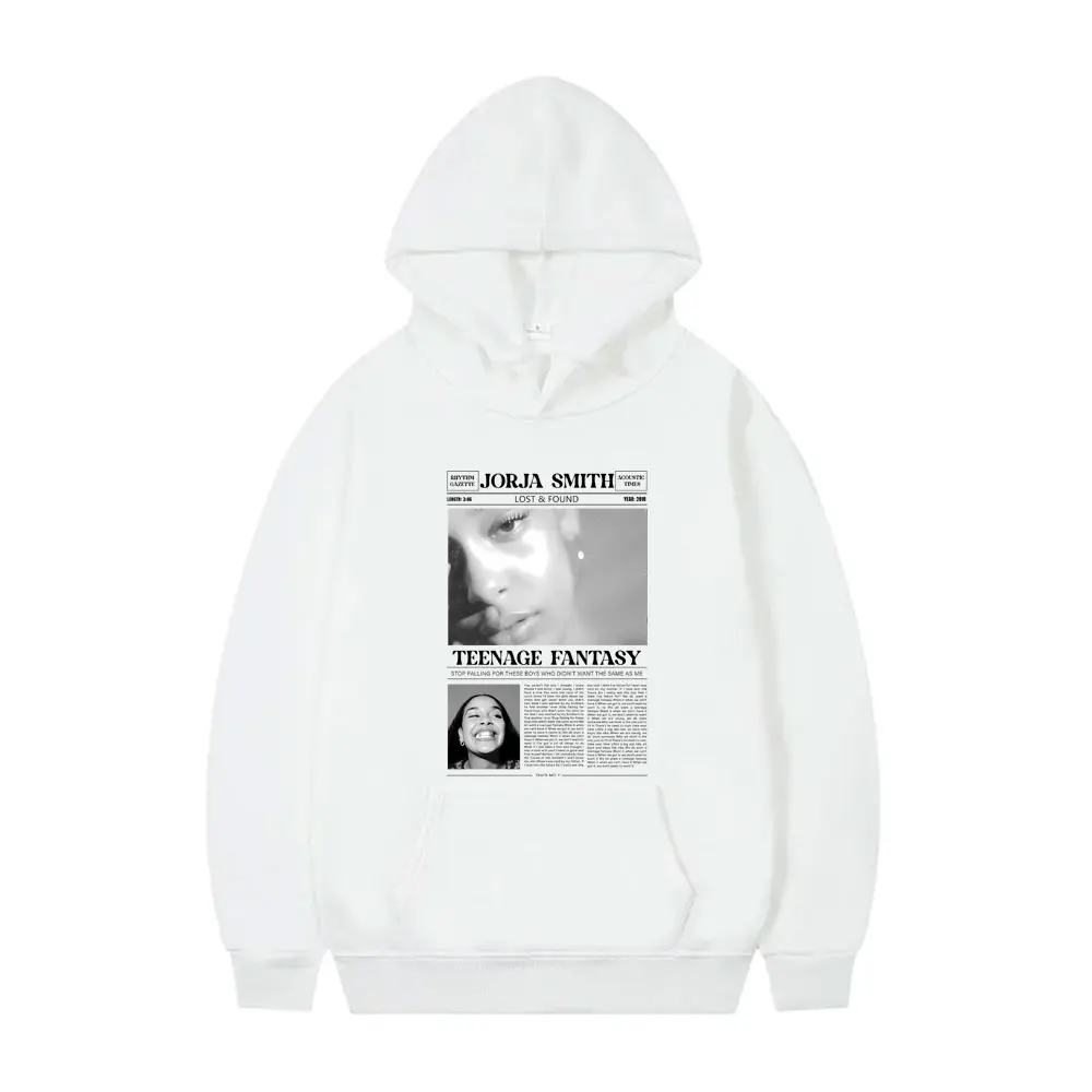 

Singer Jorja Smith Lost & Found Teenage Fantasy Graphic Hoodie Men Women Fashion Aesthetic Sweatshirt Male Oversized Hoodies