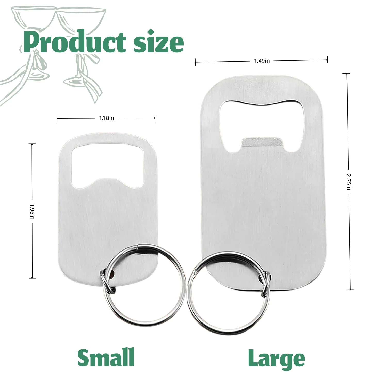 20-50PCS Personalized Bottle Opener Key Chain Engraved Portable Opener Keyring For Party Birthday favors Wedding Thank You Gifts