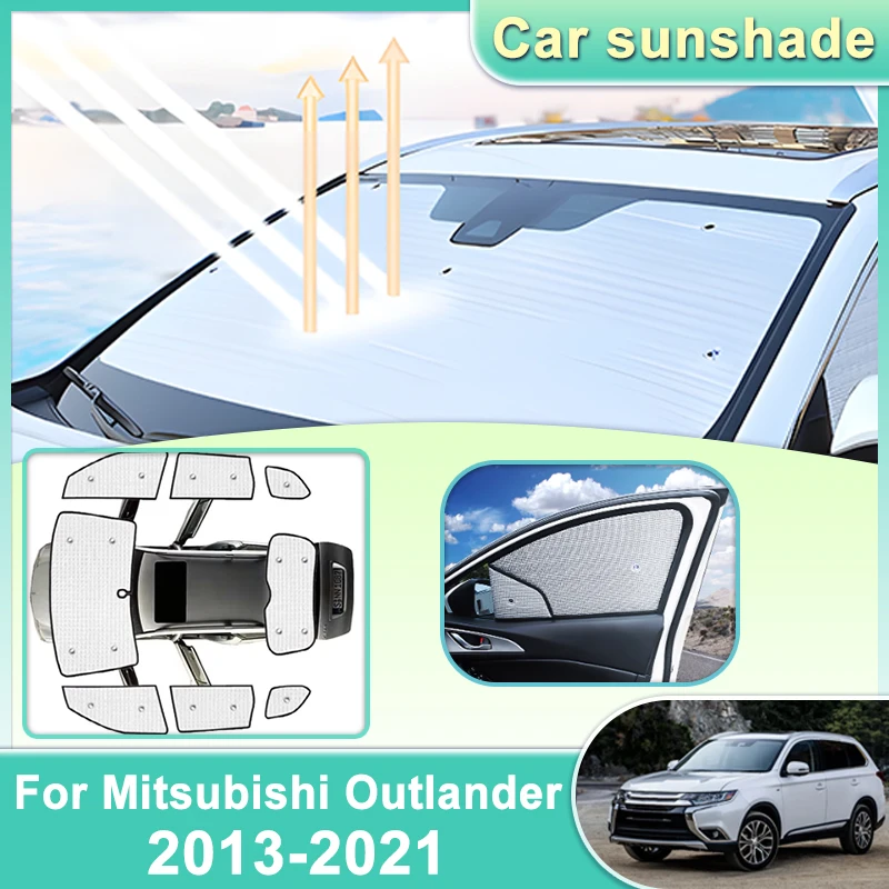 

Car Windshield Visor For Mitsubishi Outlander Accessories GF GG ZJ ZK ZL 2013-2021 Full Windows Sun Protection Anti UV Sunshade