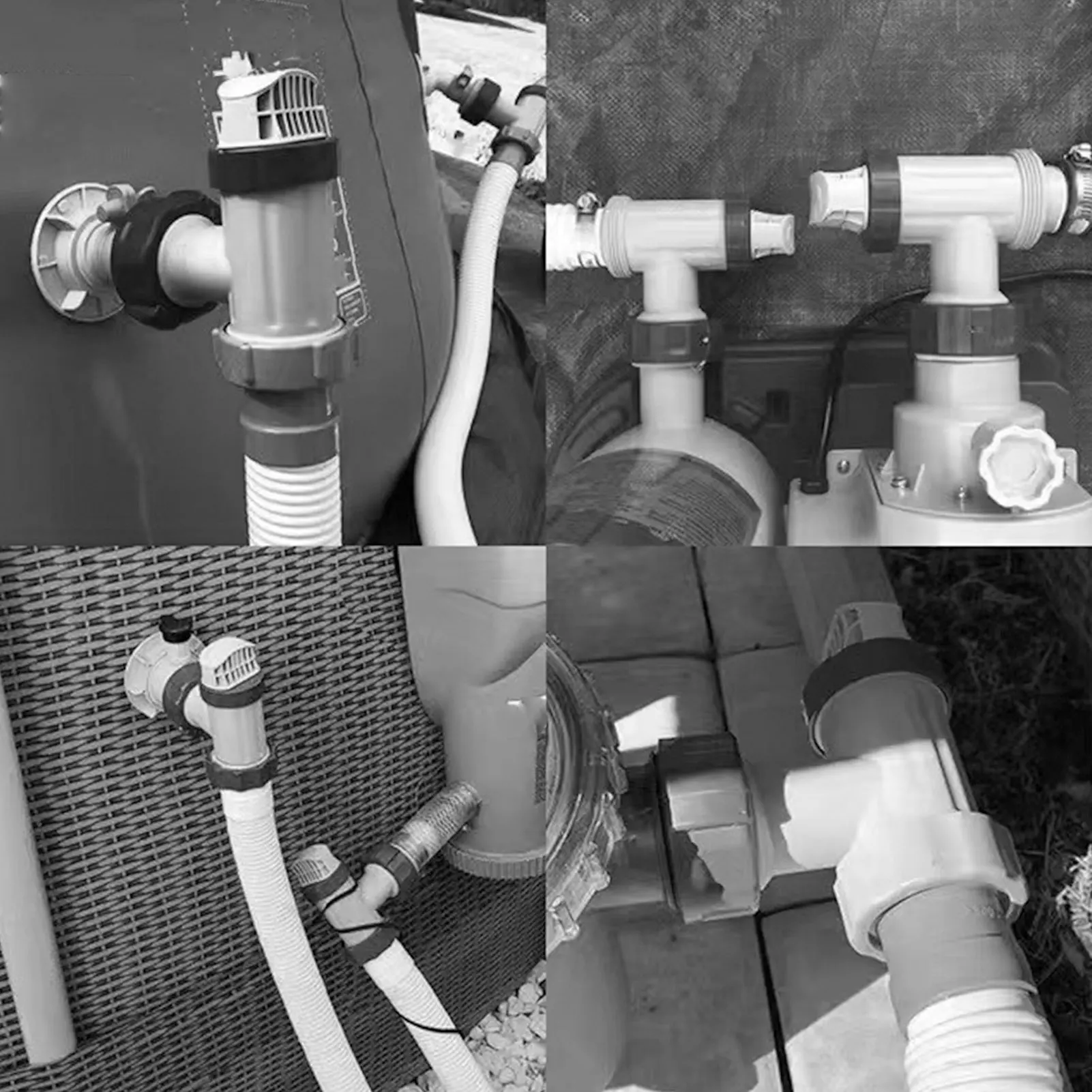 풀 플런저 밸브 교체 Intex 28635EG 28633EG 28671EG 용 PVC 다기능 풀 플런저 밸브 어셈블리 교체