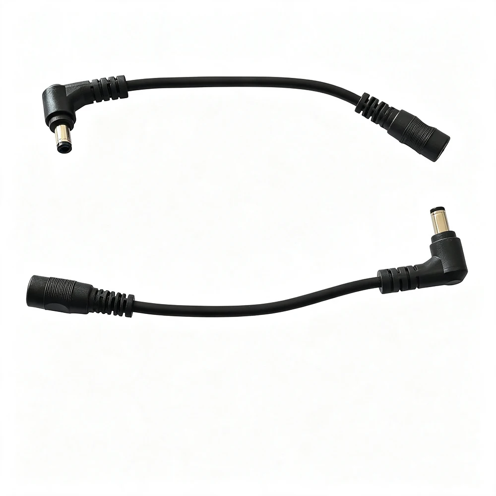 15cm Right Angle DC Power Extension Cable 5.5*2.1mm Male To Female 20AWG For 12V 24V CCTV Camera LED Strip Light 1PCS-10PCS
