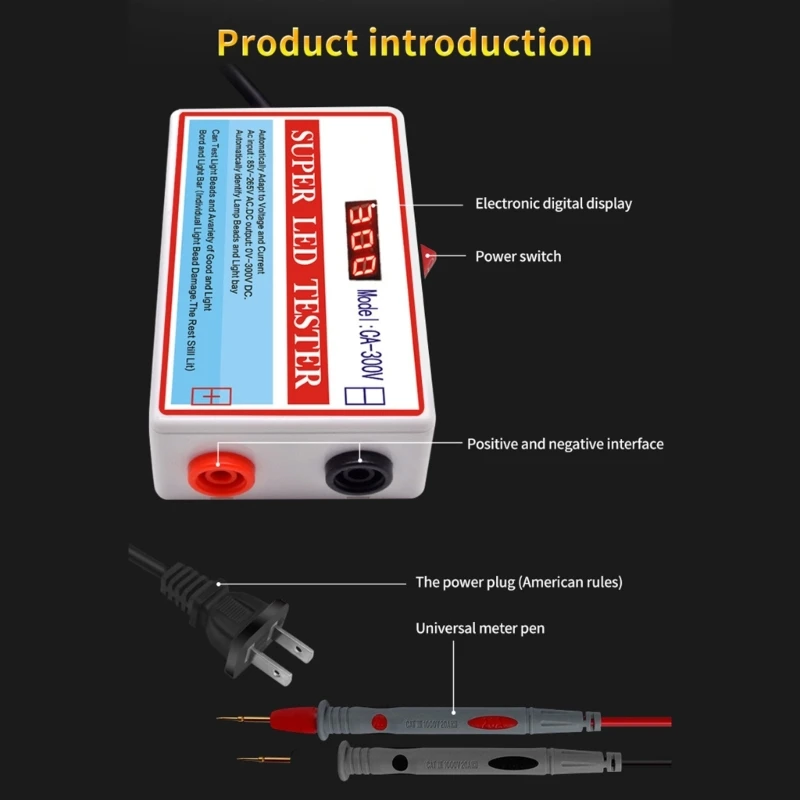 Multipurpose LED Lamp Backlight Tester LED Strips Beads Test Tool Measurement Instrument for LED Light Drop Shipping