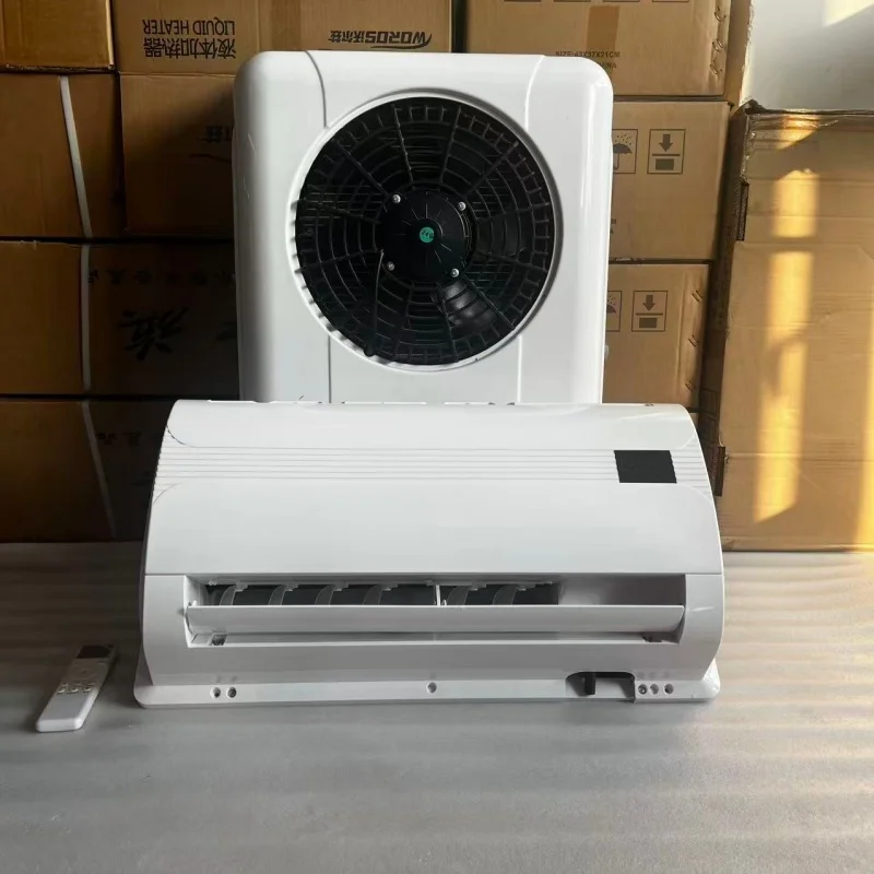 Truck Parking Cooler 12v Van Cabin Cooling 24V 12/24 Volt Truck Parking air Conditioner Truck air Conditioner 12v AC