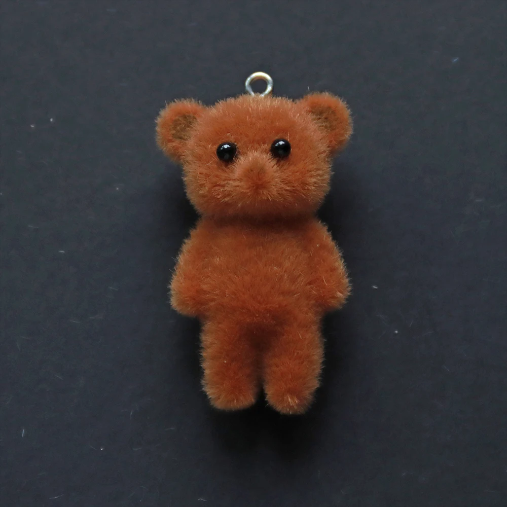 30Pcs3D Kawaii Bear Charms Cute Cartoon Resin Pendant for Making Diy Bracelet Necklace Earrings Handmade Accessories Supplies