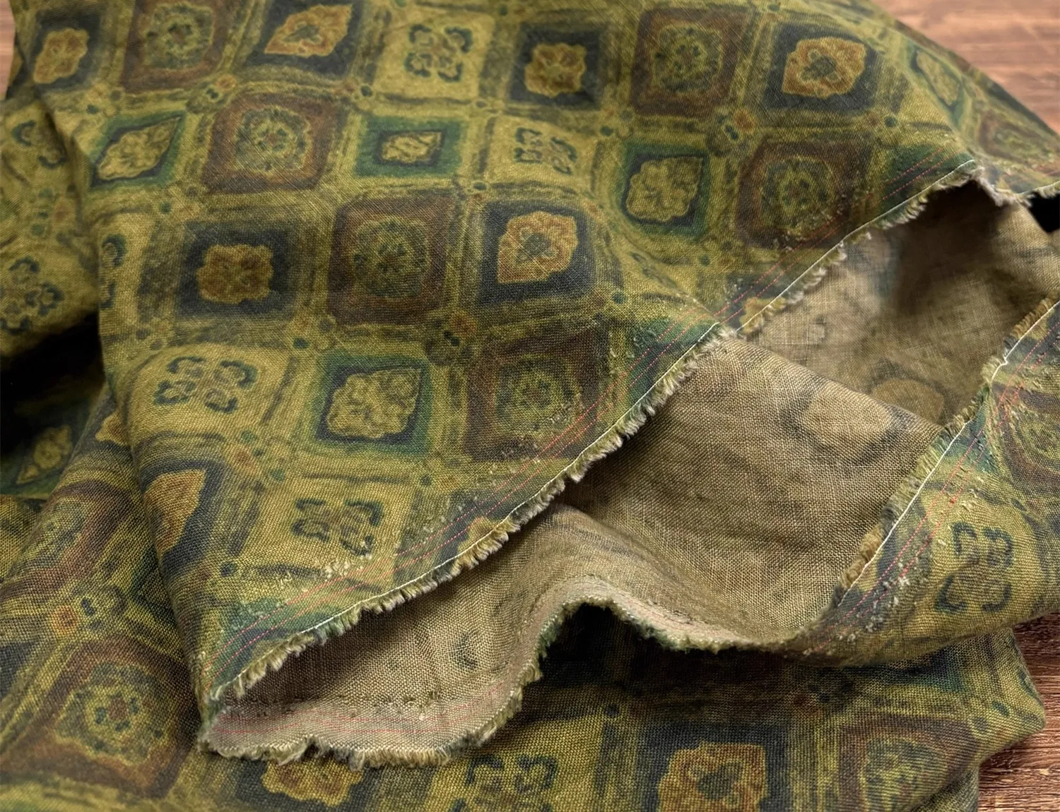 

1yard natural flax fabric sand washing process tela Skirt dress shirt bag cheongsam fabric for clothing