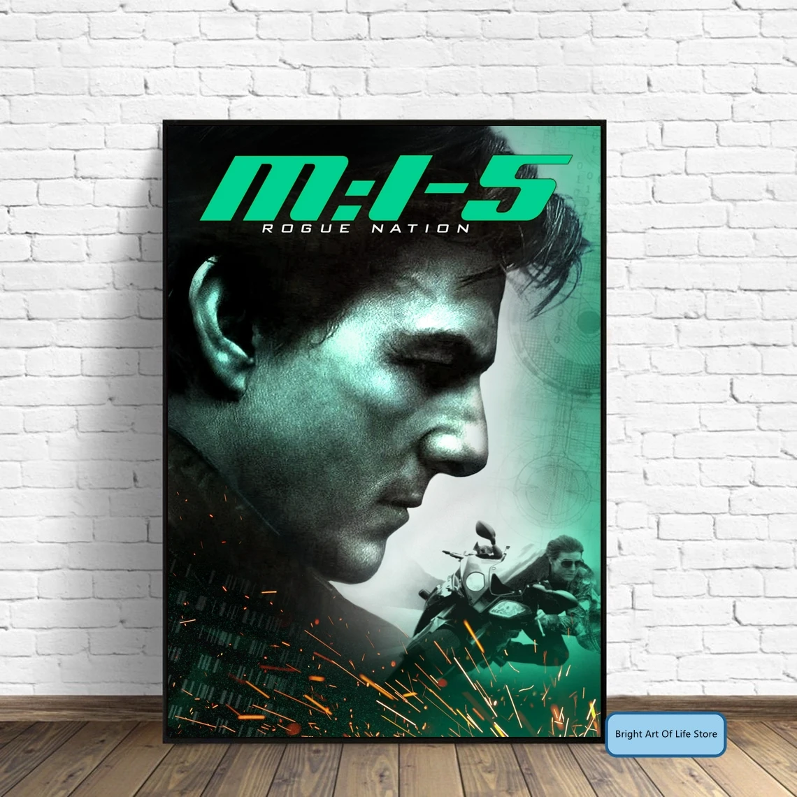 Mission Impossible - Rogue Nation (2015) Movie Poster Cover Photo Print Canvas Wall Art Home Decor (Unframed)