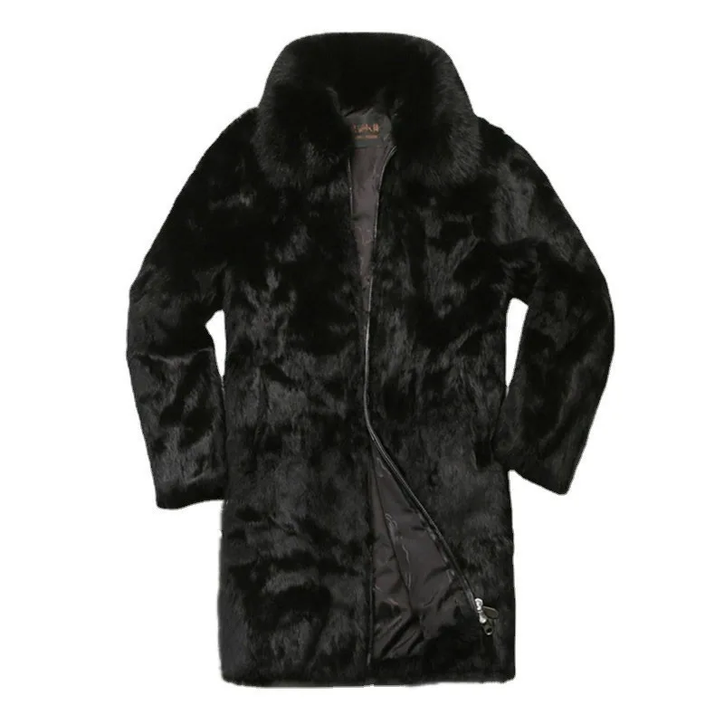 Men's Clothing Winter Warmth Coats Men's Casual Fashionable Fur Jackets Long Thickened Fur Large Sizes Windbreakers Men Jacket