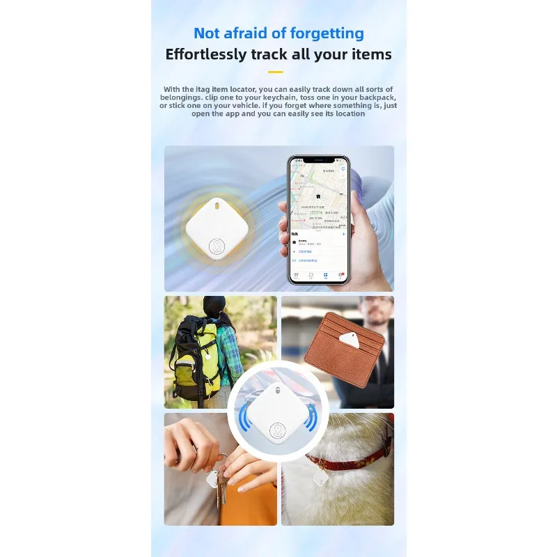 เครื่องระบุตำแหน่งป้ายป้องกันการสูญหายแบบพกพา - สำหรับสัตว์เลี้ยง กระเป๋าสตางค์ และจักรยาน ใช้ UWB + บลูทูธ 5.4 แม่นยำถึง 10 ซม. ในอาคาร