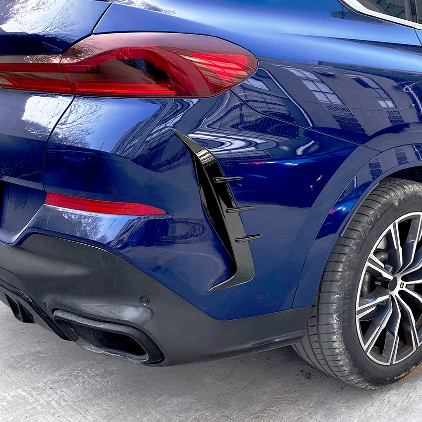 لسيارات BMW X6 G06 2019 + سكين الهواء الخلفي شريط خلفي ملصق سيارة تغيير الملحقات الخارجية