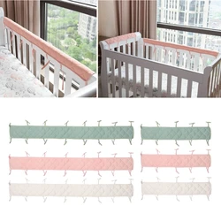 Crib Bumper Baby Cot Bumper Wrap Around for Protection Safe Teething Guard Wrap Baby Proofing Edge and Corner Guard
