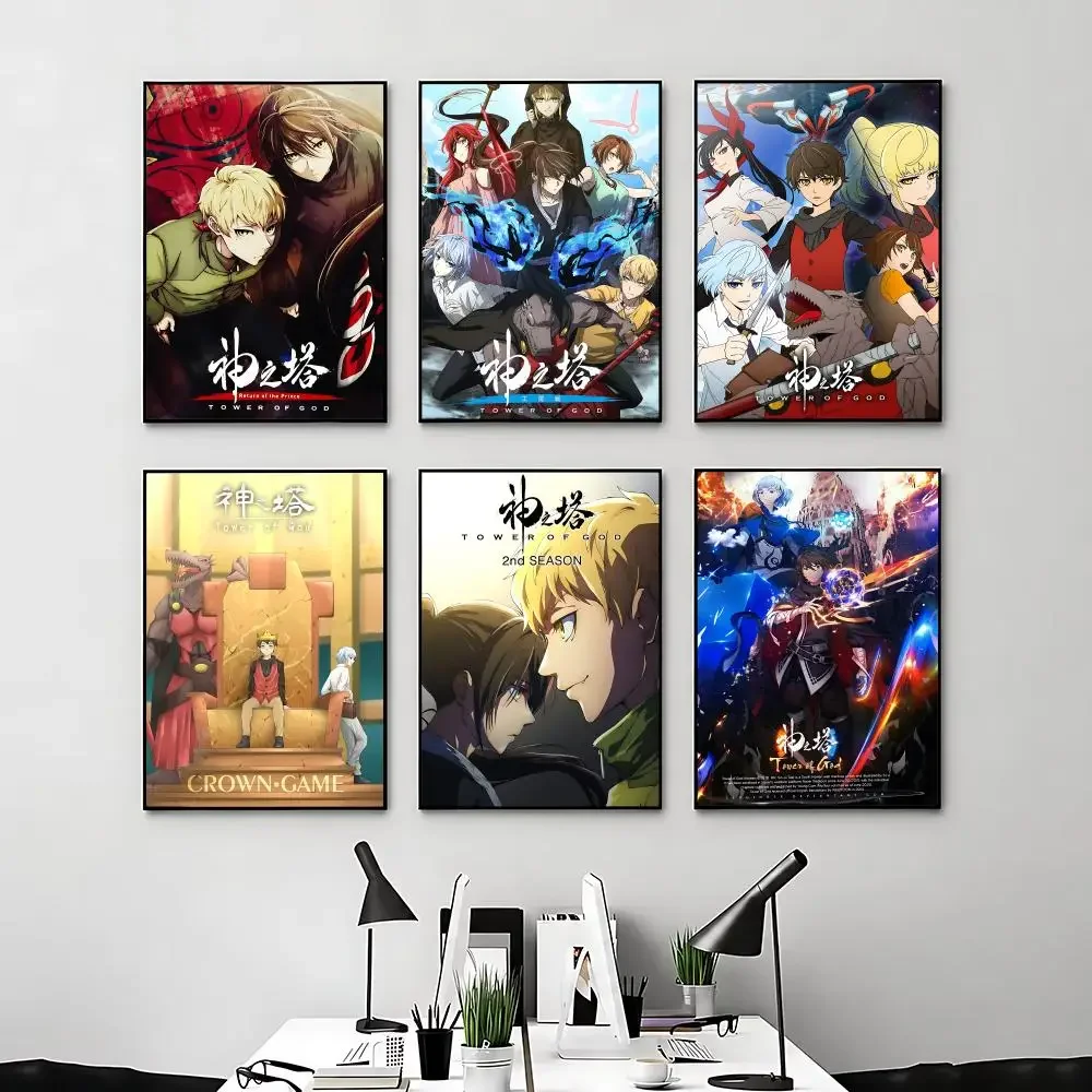 Póster de Manhwa Tower of God, Decoración de Habitación de Anime, Mochila de Película, Decoración de Pared Interior, Arte Musical de Pared