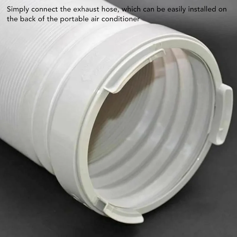 5.9in Air Conditioner Exhaust Hose Coupler,  Round Exhaust Hose Extention Coupling Connector AC Coupling Extension Portable AC C