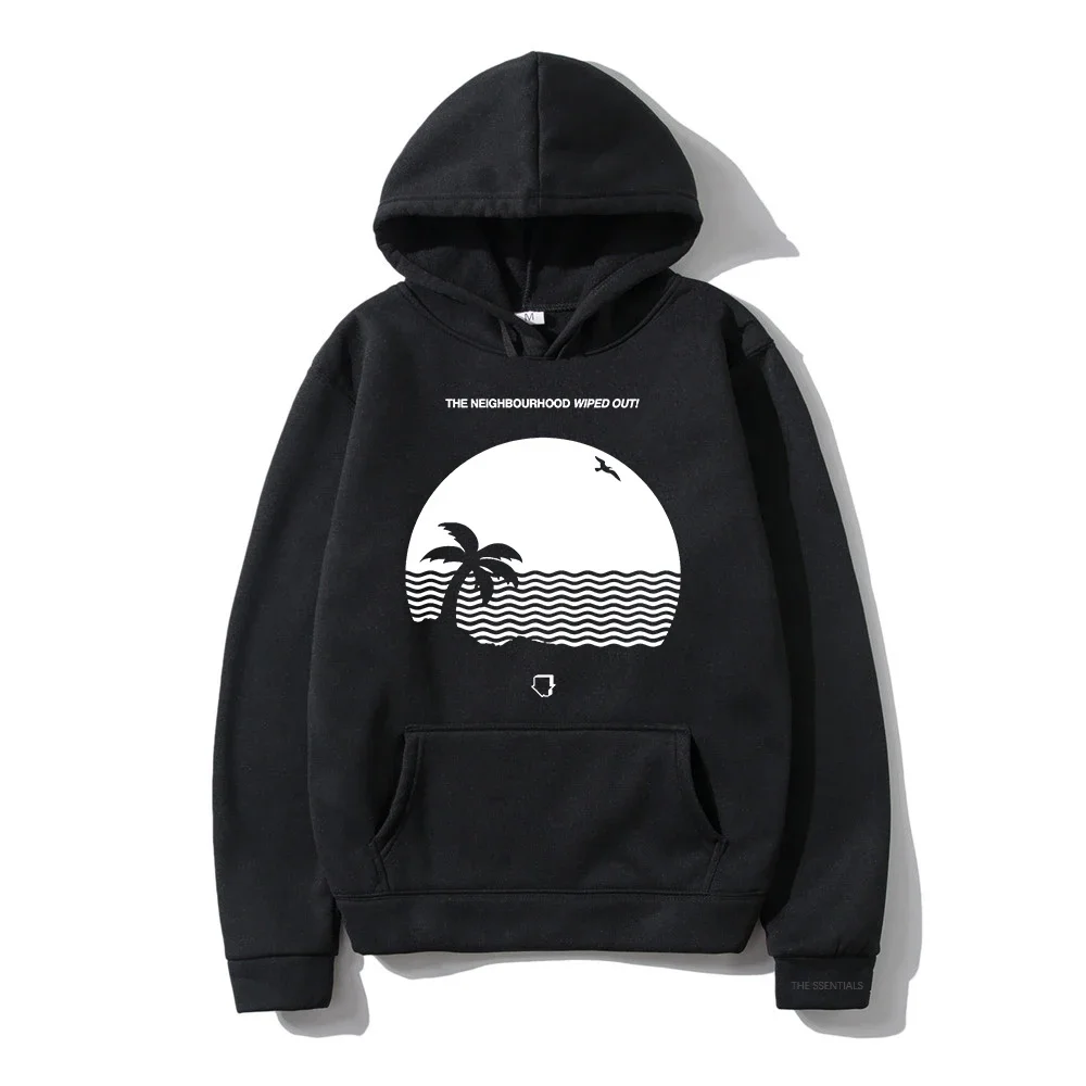 Sudadera con capucha limpiada para hombre, ropa de calle con gráfico estético, sudaderas con capucha de T-The N-Neighbourhood, sudaderas con capucha Vintage de Otoño Invierno Unisex