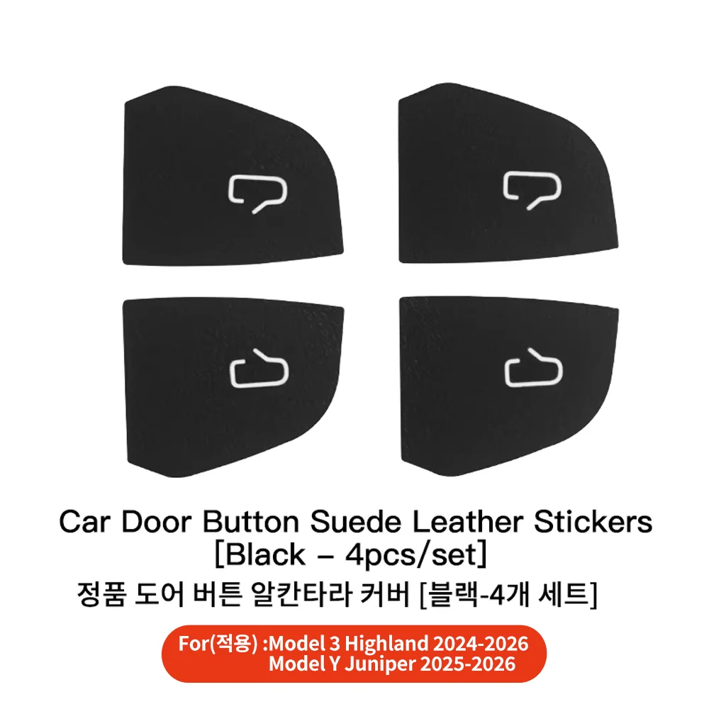 YZ Voor Tesla Nieuw Model 3Y Juniper Highland Auto Open Deur Knop Stickers Armsteun Venster Lift Knop Schakelaar Interieur Accessoires