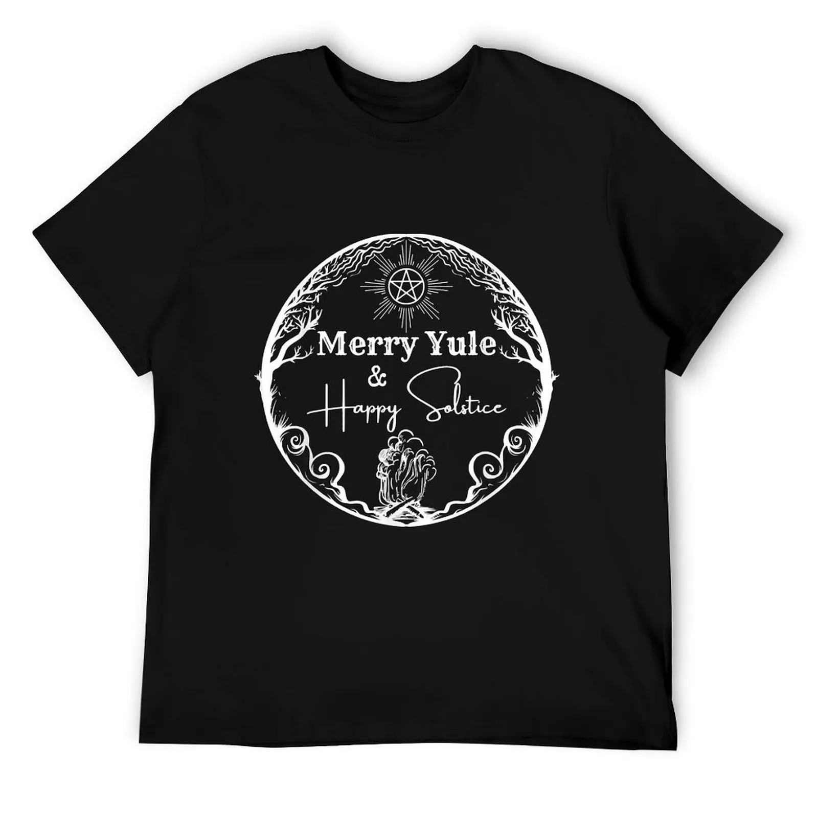 

Merry Yule Happy Solstice Vintage Christmas Goth Holiday T-Shirt anime t shirts for man graphic t shirts for man T-Shirt