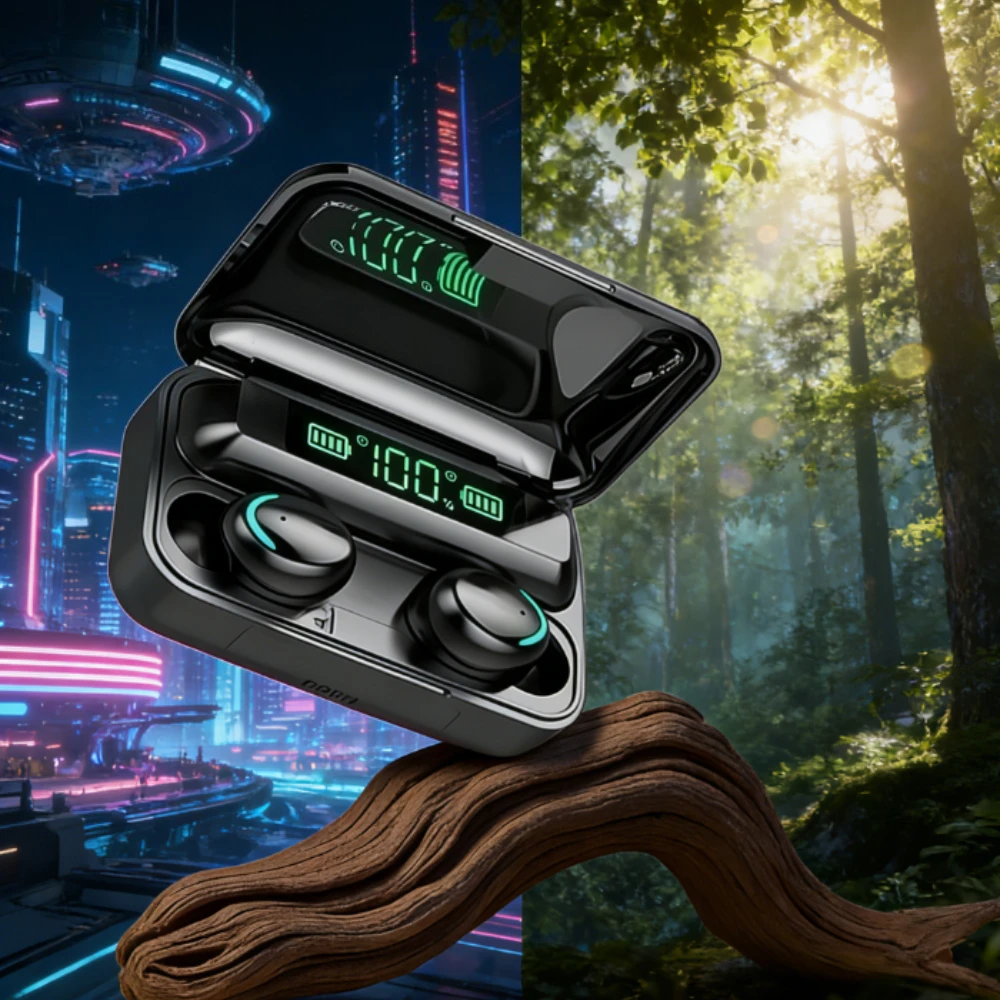 Bluetooth Headphones 9D Stereo High Bass Sport Earphones Handfree Touch Control Tws Wireless Earbuds Waterproof Headset