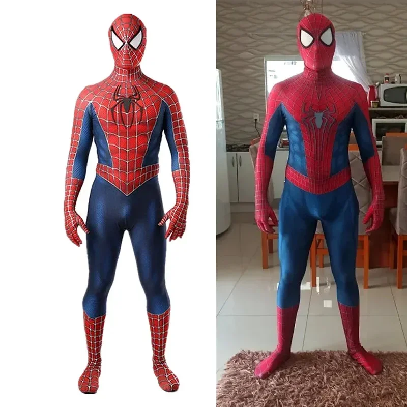 Adult Superhero Remy Bodysuit Movie Character Peter Parker Cosplay Spandex 3D Costume Halloween Game Dress Up Send Launcher