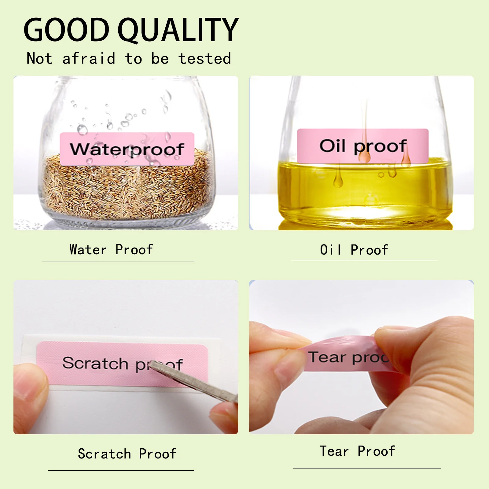 Waterdichte Zelfklevende Thermische Kleine Label Sticker Papier Kleurrijke Supermarkt Prijs Blank Label Direct Print Tag Leveranties