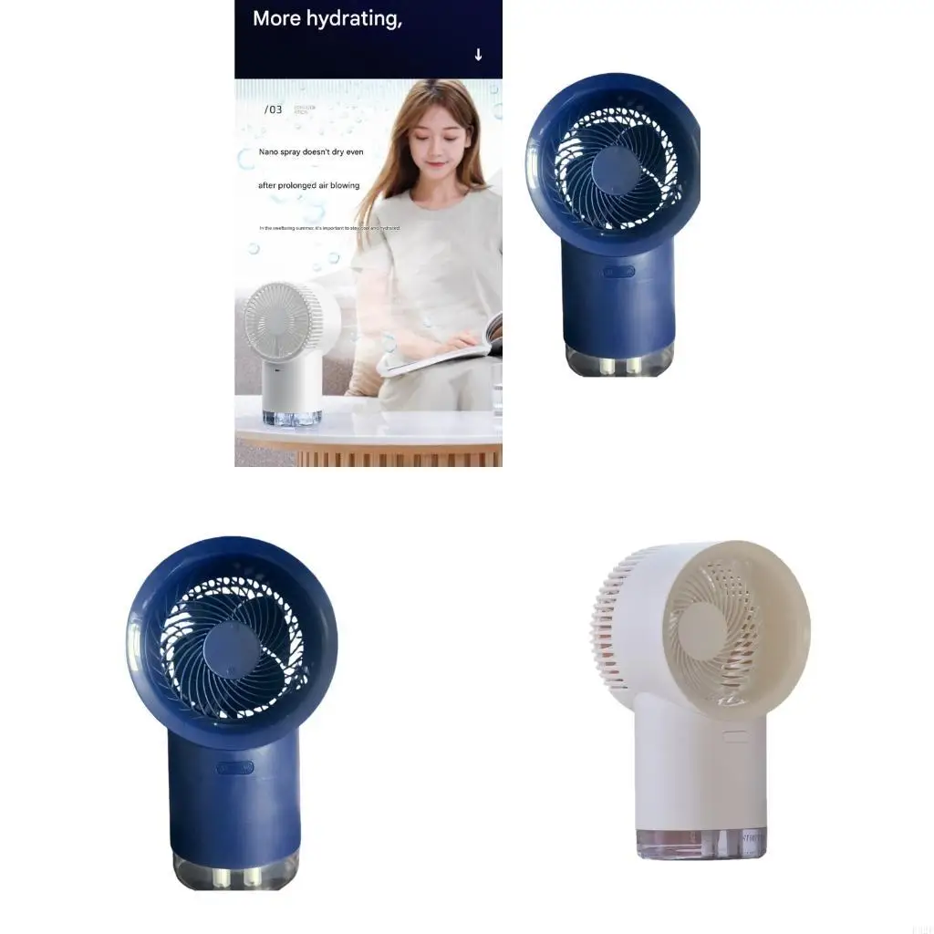 

F92F Handheld Cooling Fan With Combined Water And 4 Hour Automatic Shut Down