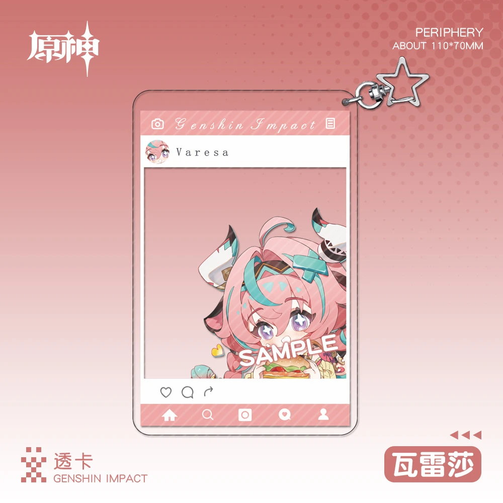 11cm gra Genshin Impact Escoffier Varesa Ifa przebranie na karnawał akrylowy breloczek brelok wisiorek Prop akcesoria świąteczny prezent