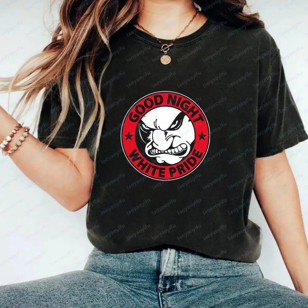 Loikaemie Retro Replica Style Harajuku Short-Sleeved Men's and Women's Universal Shirt Pattern Pure Cotton T-Shirt